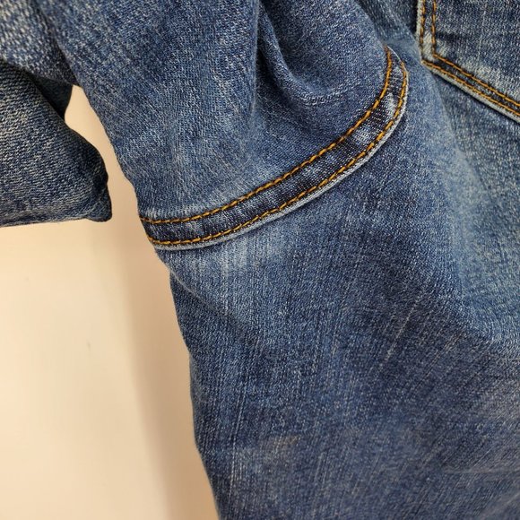 Blank NYC The Bowery Cropped Boot Cut Women's Raw Hem Jeans Size 30 - Picture 6 of 11